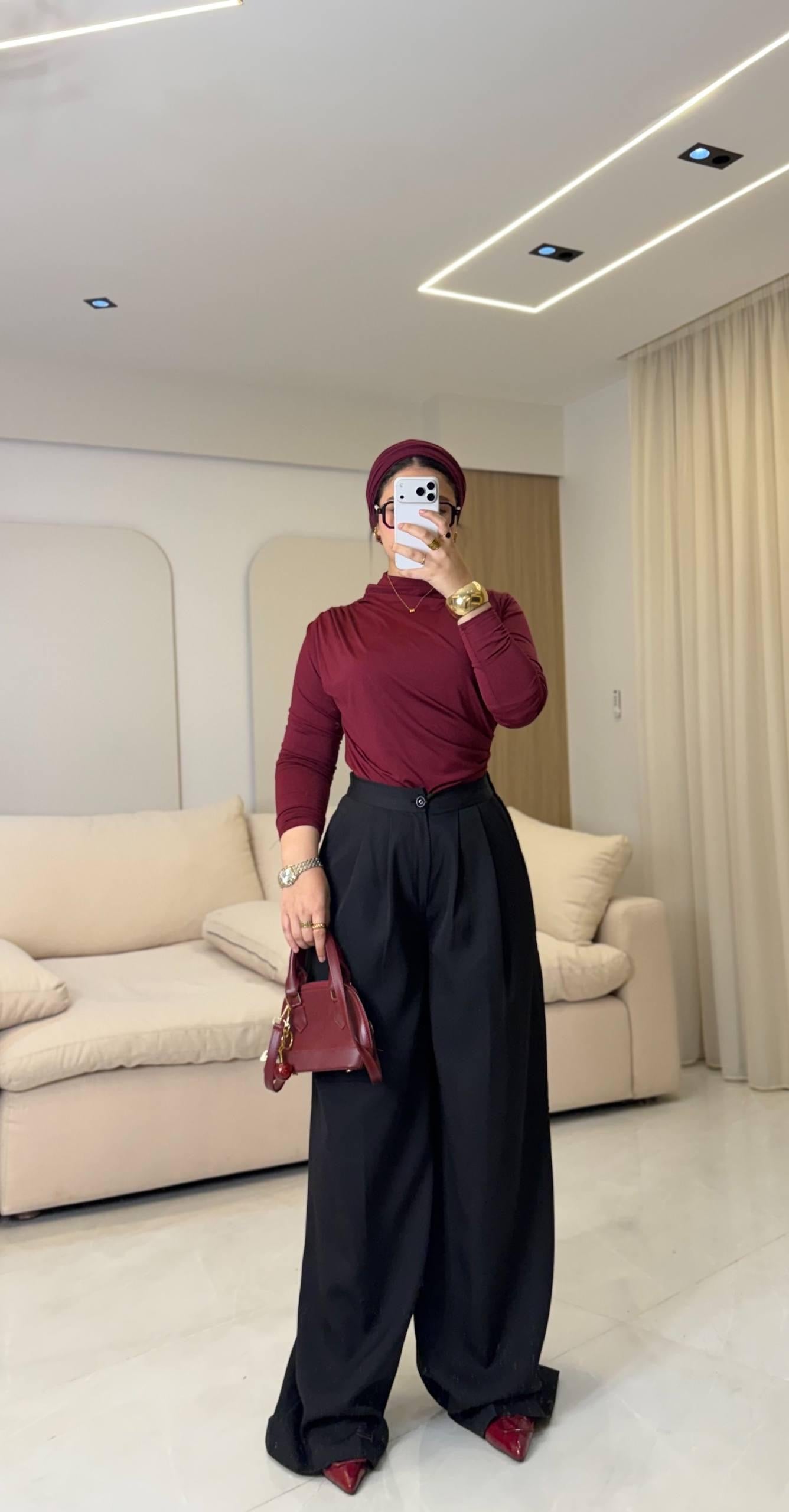 بنطلون وايد ايج